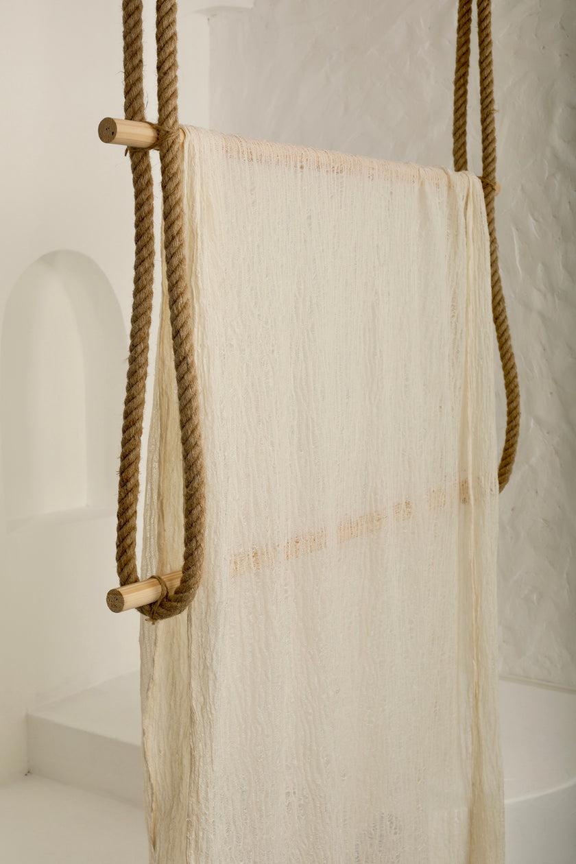 Ivory White Textured Linen Fabric By The Yard Natural Fabrics.
