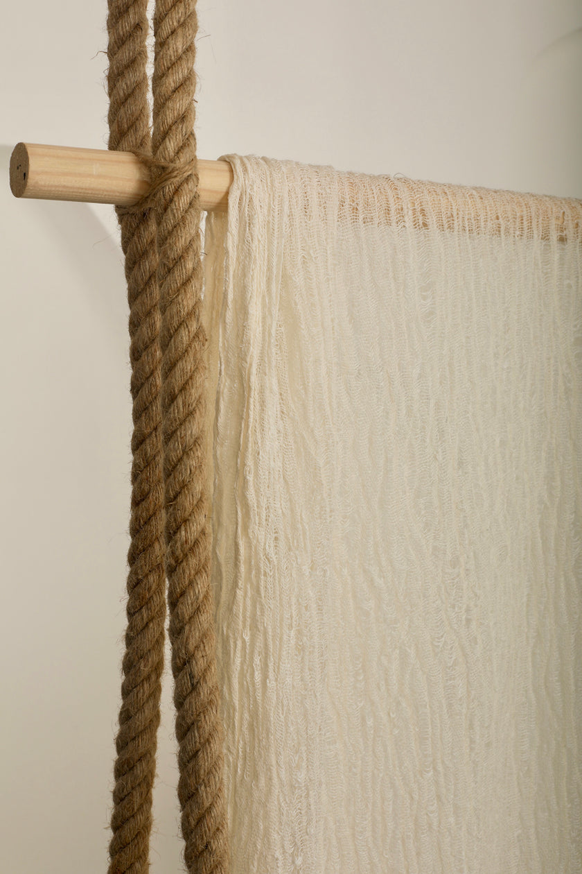 Ivory White Textured Linen Fabric By The Yard Natural Fabrics.