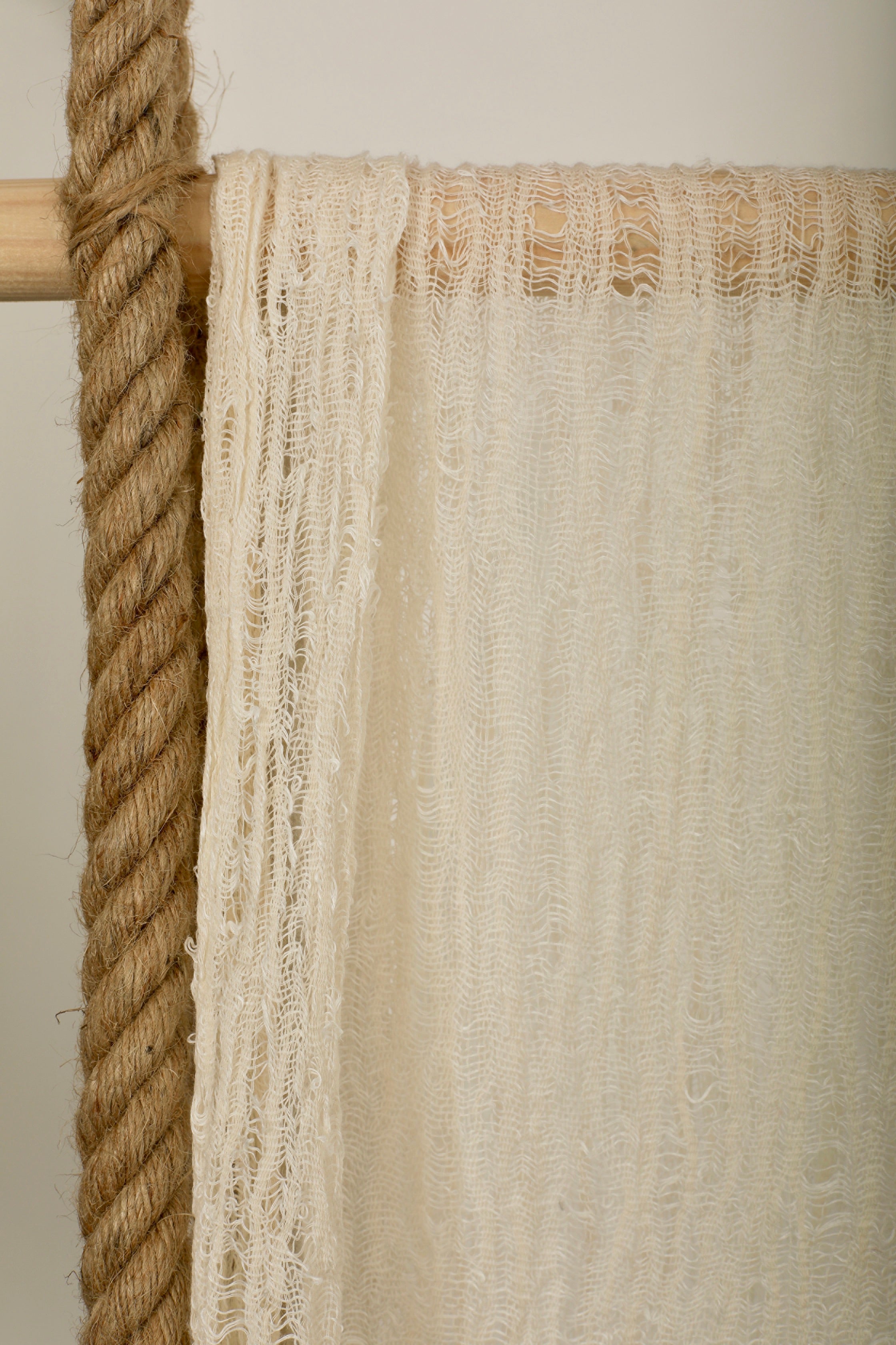 Ivory White Textured Linen Fabric By The Yard Natural Fabrics.