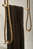 Brown Linen Textured Linen Fabric By The Yard Natural Fabrics.