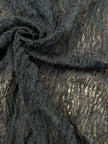 Black Textured Linen Fabric By The Yard Natural Fabrics.