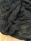 Black Textured Linen Fabric By The Yard Natural Fabrics.