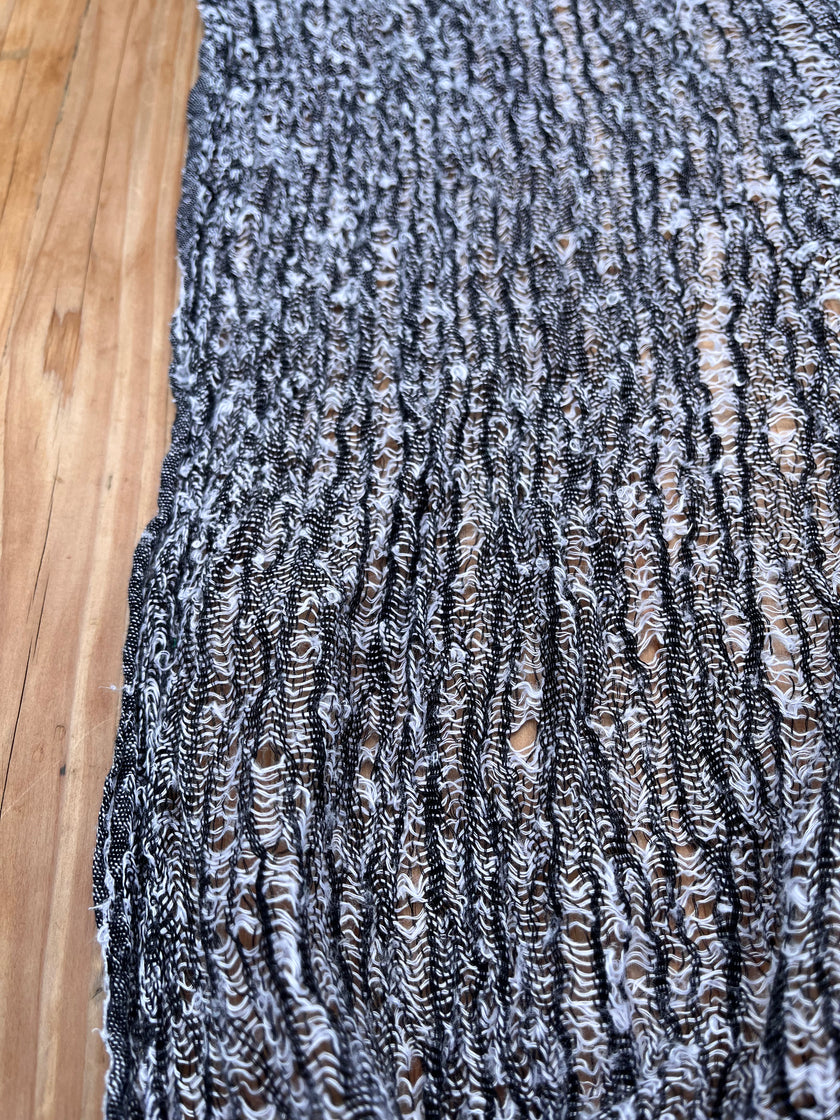 Tissus naturels uniques : mélange de lin et de coton funky, transparent et texturé | Tissus spéciaux de qualité avec texture 3D pour les créations estivales.