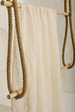 Unbleached, Ivory White Textured Linen Fabric By The Yard Natural Fabrics.