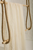 Unbleached, Ivory White Textured Linen Fabric By The Yard Natural Fabrics.