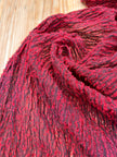 Red Textured Linen Fabric By The Yard Natural Fabrics.