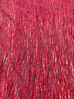 Red Textured Linen Fabric By The Yard Natural Fabrics.