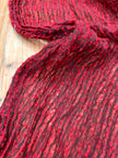 Red Textured Linen Fabric By The Yard Natural Fabrics.