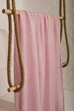 Lilac Pink Textured Linen Fabric By The Yard Natural Fabrics.