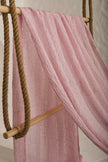 Lilac Pink Textured Linen Fabric By The Yard Natural Fabrics.