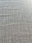 Tissu en coton biologique neutre non blanchi ivoire au mètre, tissu froissé, large largeur.