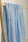 Light Blue Unique Natural Fabrics: Funky, Sheer, and Textured Cotton Linen