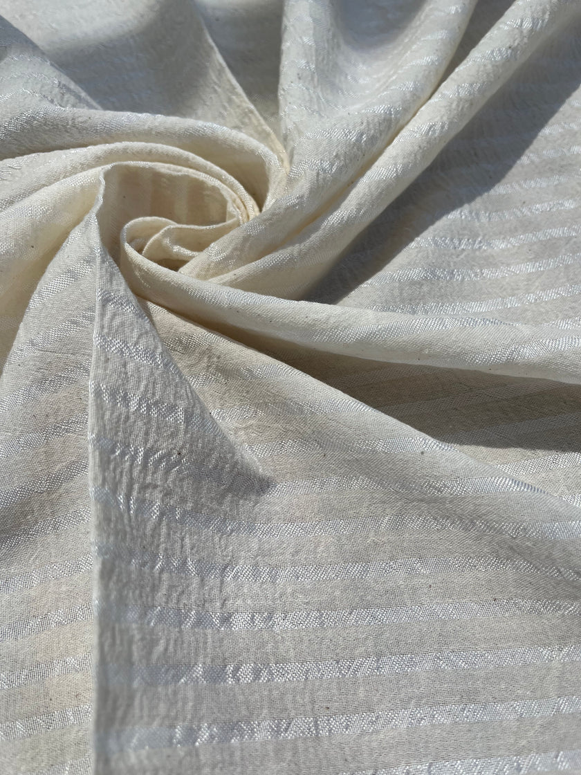 Striped and Textured Silk Linen Fabrics