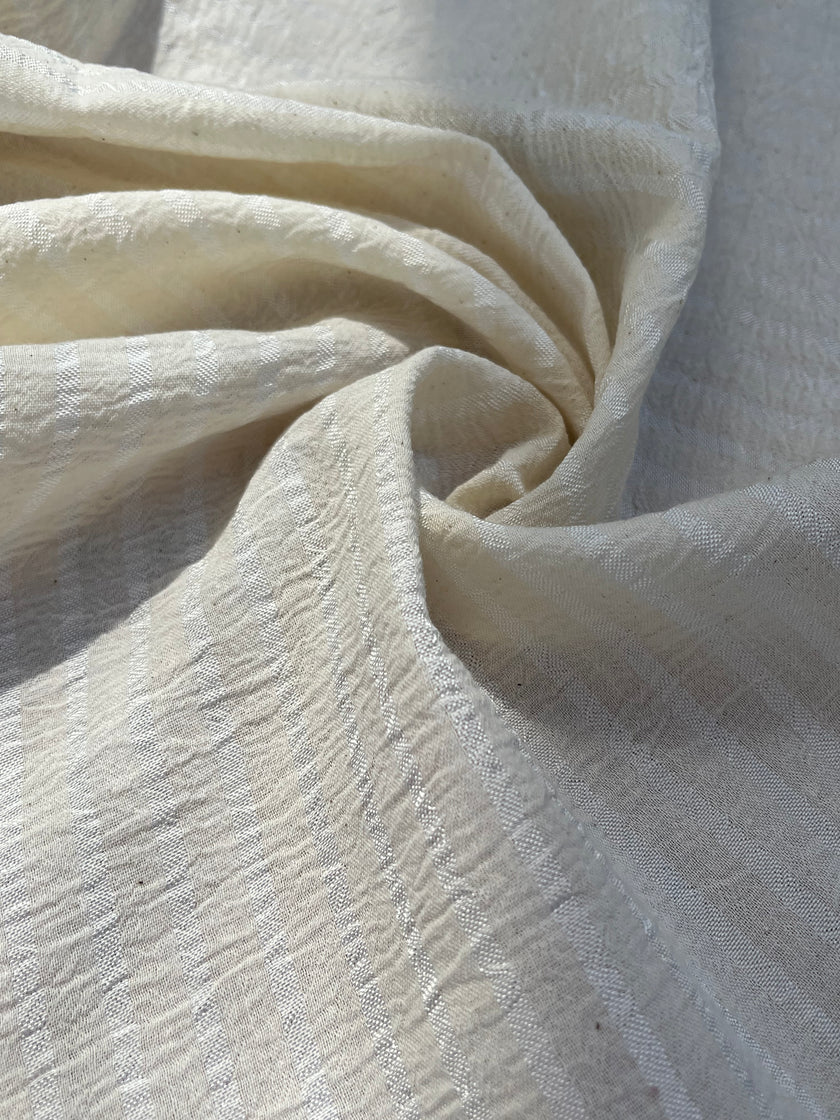 Striped and Textured Silk Linen Fabrics