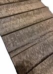 Chocolate Brown Silk Moire Home Textile Interior Fabrics, Watermark Patterns.