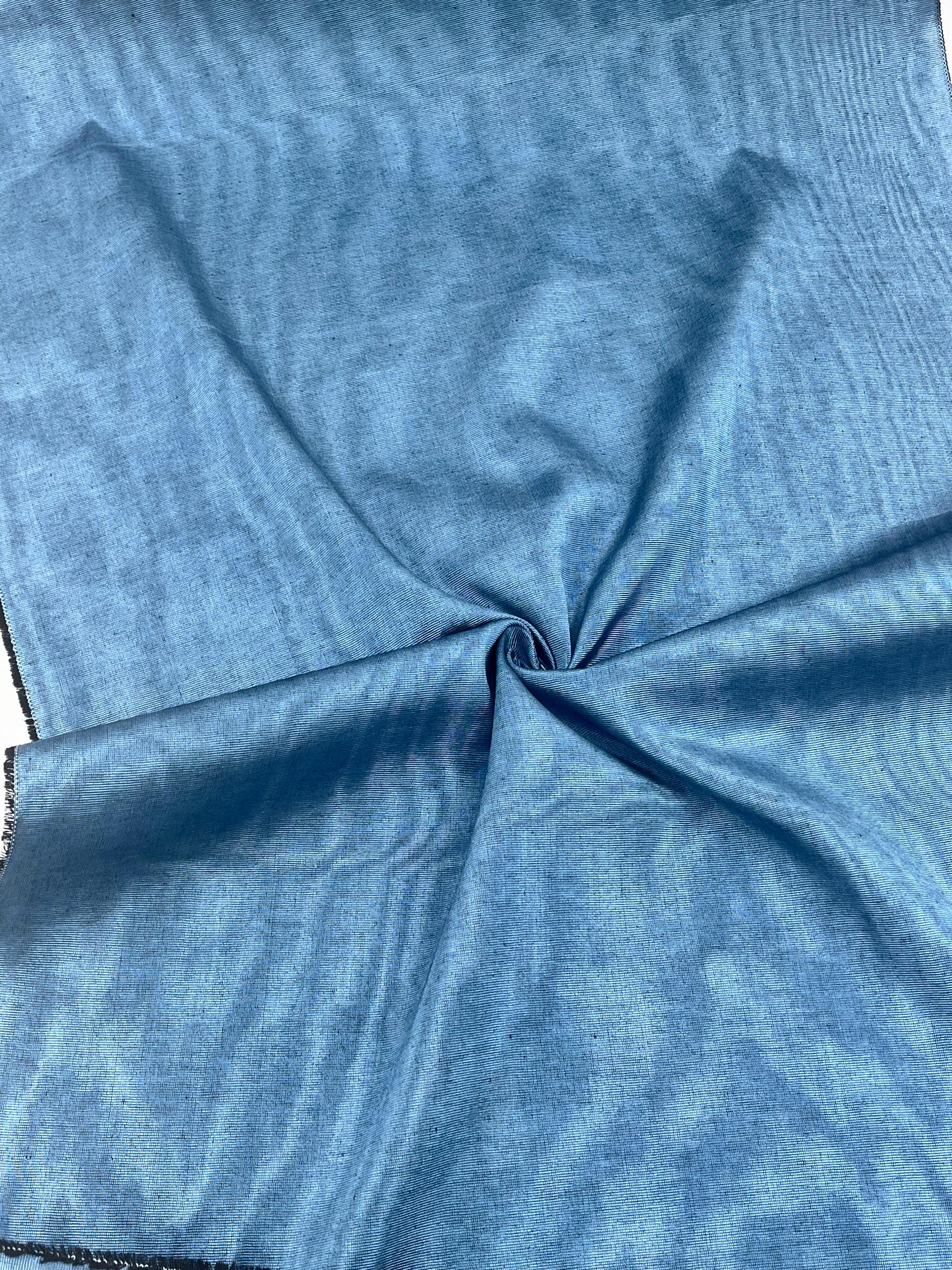 Blue Silk Home Textile Interior Fabrics Watermark Patterns.