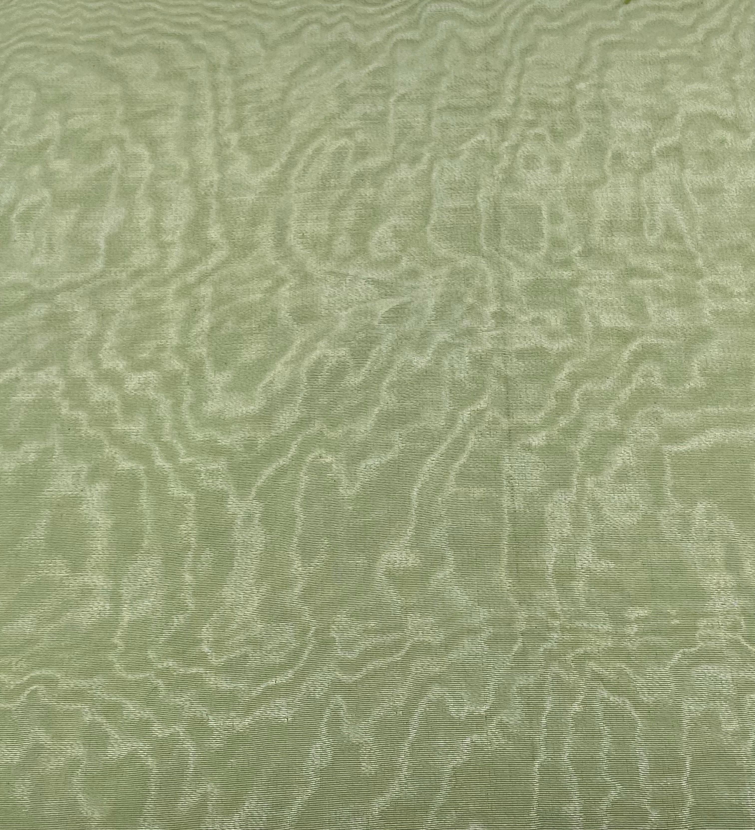 Pastel Green Home Textile Interior Fabrics, Watermark Pattern.