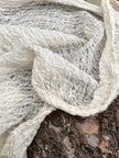 Unbleached, Ivory White Textured Linen Fabric By The Yard Natural Fabrics.