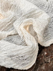 Unbleached, Ivory White Textured Linen Fabric By The Yard Natural Fabrics.