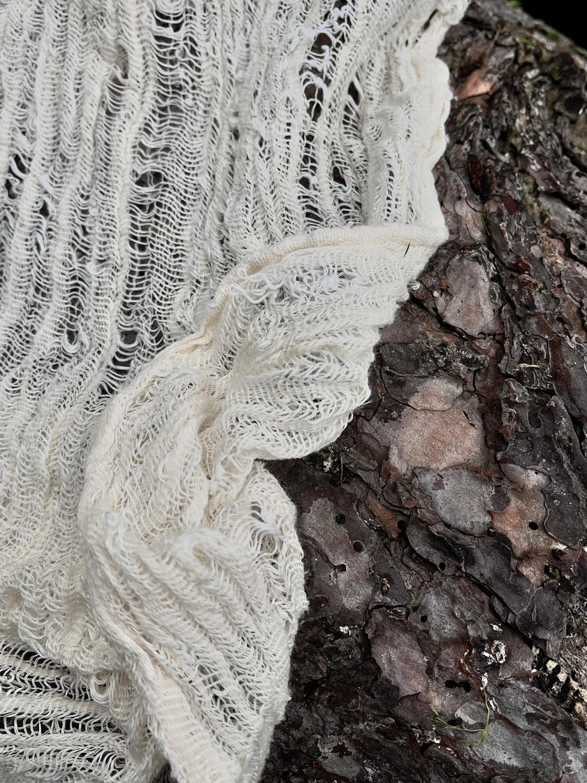 Ivory White Textured Linen Fabric By The Yard Natural Fabrics.