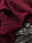 Red Textured Linen Fabric By The Yard Natural Fabrics.