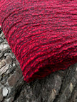 Red Textured Linen Fabric By The Yard Natural Fabrics.