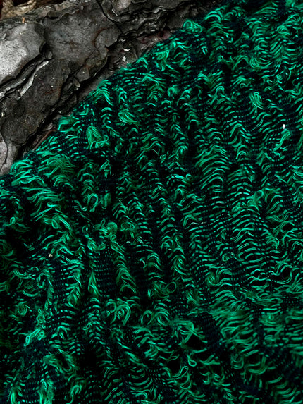 Viridian Green Textured Linen Fabric By The Yard Natural Fabrics