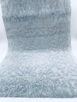 Rembourrage luxueux en soie bleu pastel pour tête de lit ottoman, tissus d'intérieur pour textiles de maison : housses d'oreiller, motifs inspirés du kimono, motifs en filigrane.