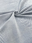 Pastel Blue Colour Silk Moire Home Textile Interior Fabrics, Watermark Pattern.