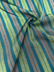 Green Striped Silk  Home Textile Interior Fabrics.