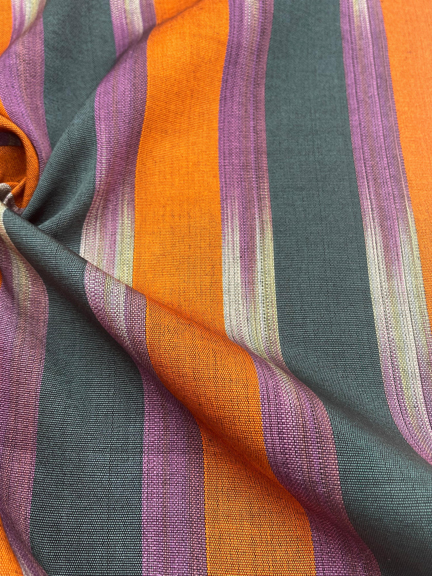 Orange Ikat Striped Home Textile Interior Fabrics