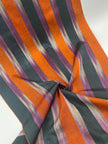 Orange Ikat Striped Home Textile Interior Fabrics