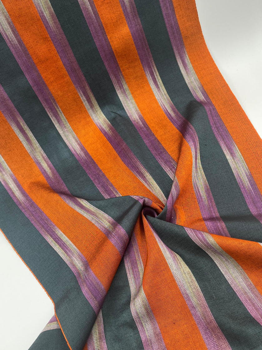 Orange Ikat Striped Home Textile Interior Fabrics