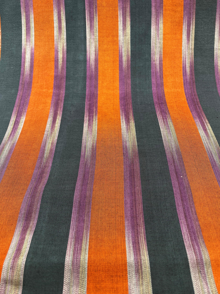 Orange Ikat Striped Home Textile Interior Fabrics