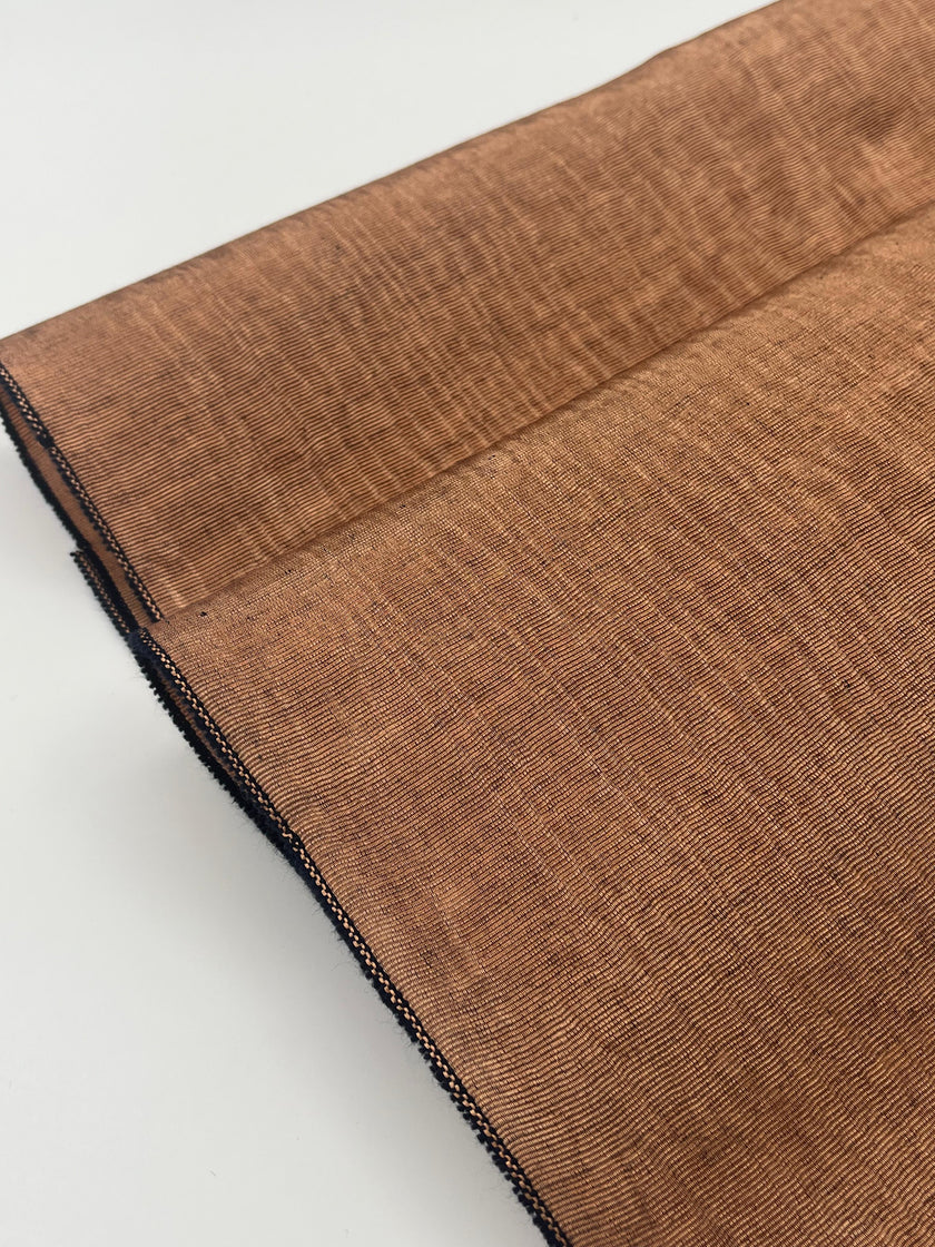 Brown Silk Moire Home Textile Interior Fabrics, Watermark Patterns.