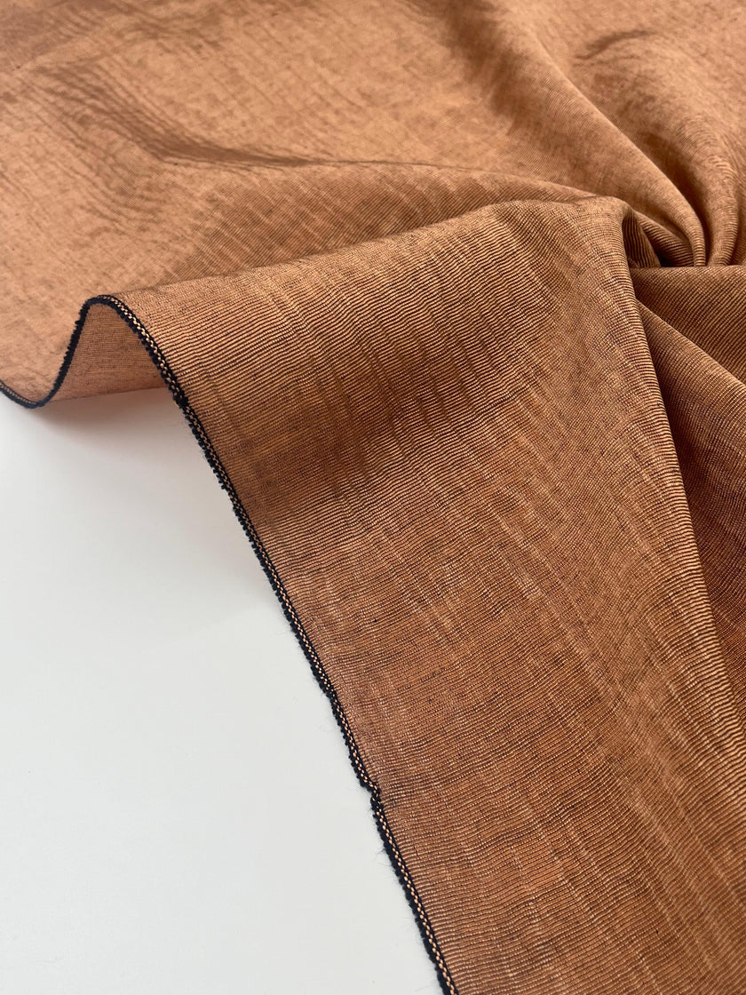 Brown Silk Moire Home Textile Interior Fabrics, Watermark Patterns.