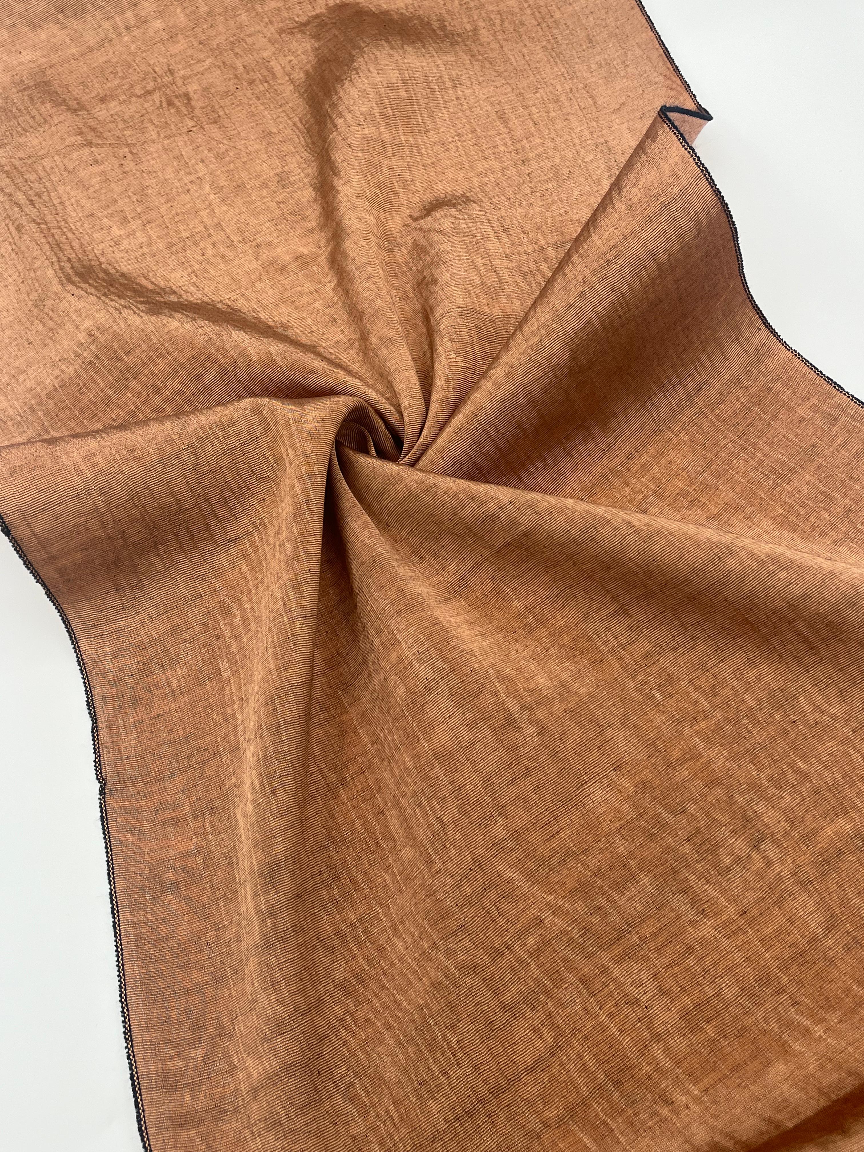 Brown Silk Moire Home Textile Interior Fabrics, Watermark Patterns.