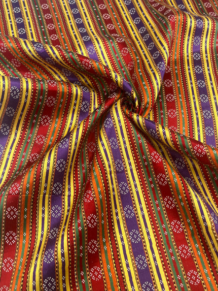 Satin Silk Weave, Ethnic Pattern Home Textile Interior Fabrics, Traditional Syrian Fabrics