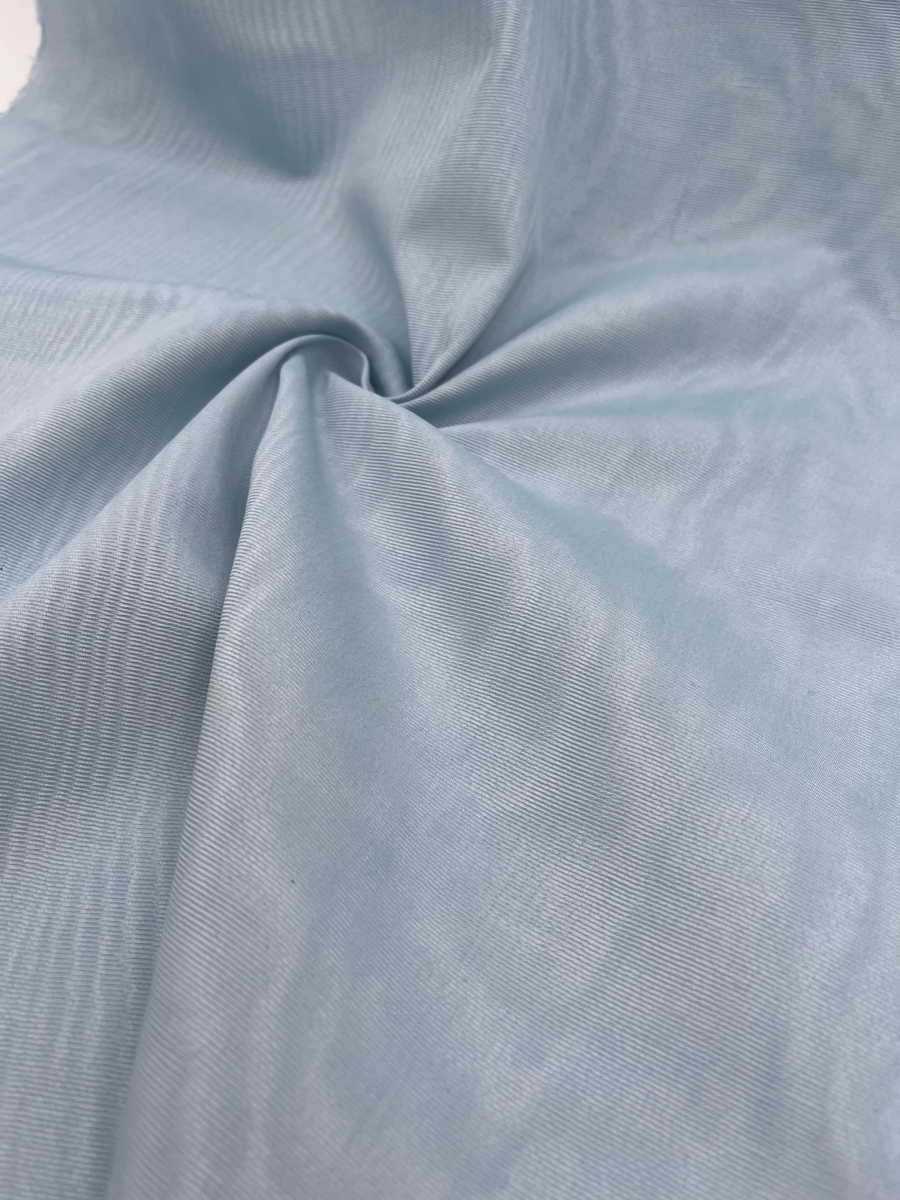 Light  Blue Silk Home Textile Interior Fabrics Watermark Patterns.