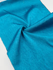Turquoise Blue Silk Moiré Fabric 50/50 Silk Cotton | Ottoman Luxury Textile for Apparel & Interior