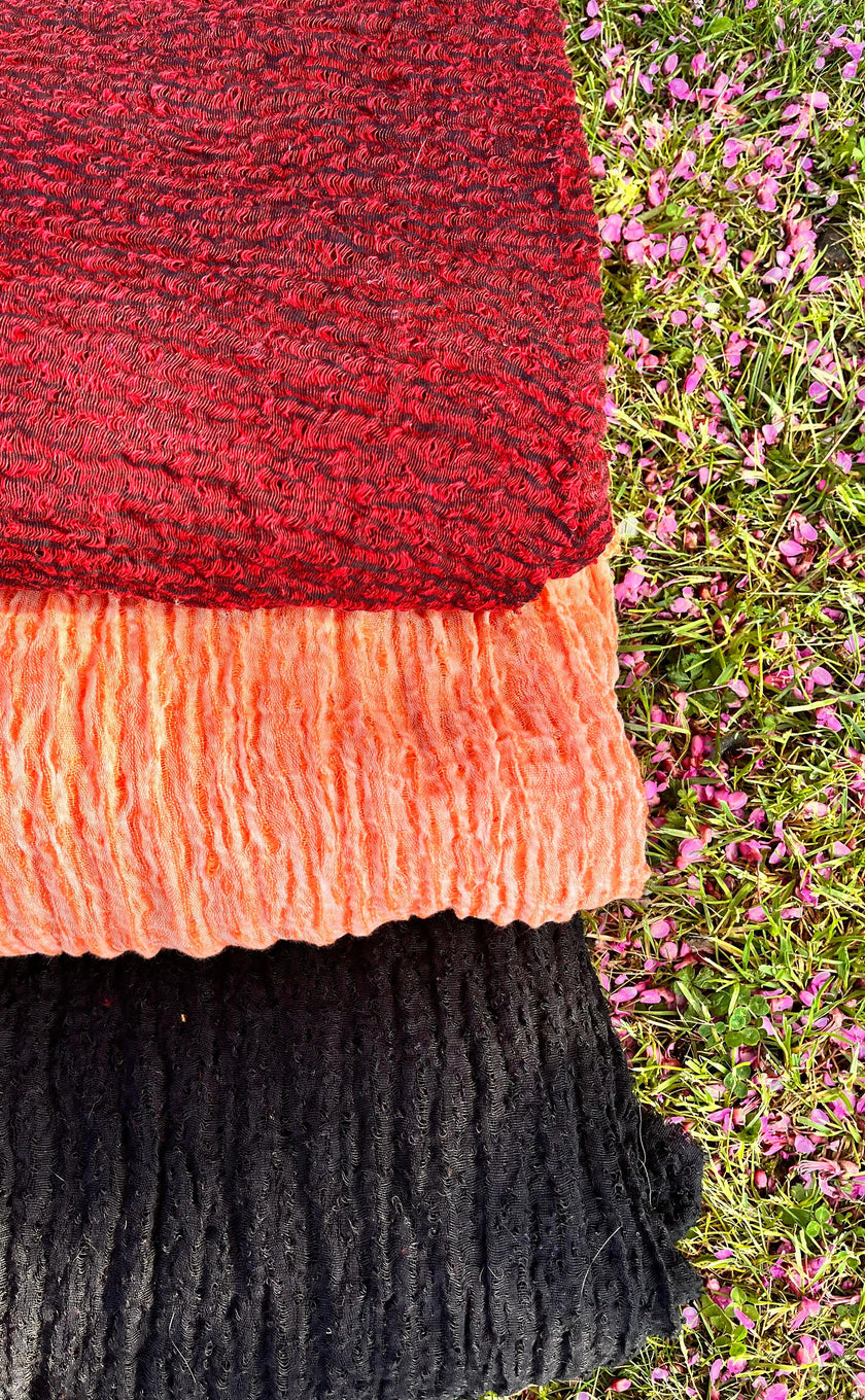 Black Textured Linen Fabric By The Yard Natural Fabrics.