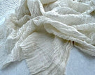 Unbleached, Ivory White Textured Linen Fabric By The Yard Natural Fabrics.