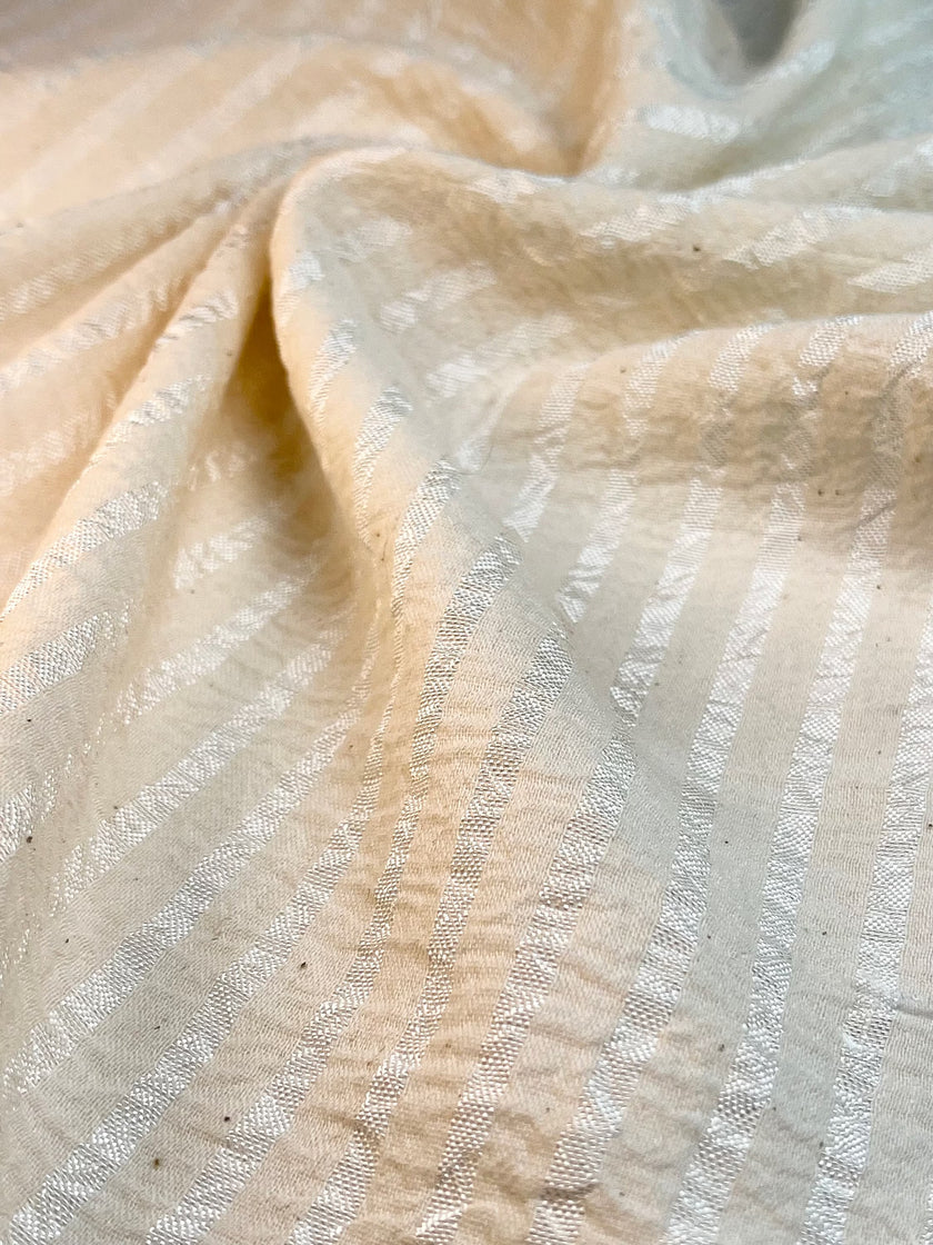 Striped and Textured Silk Linen Fabrics