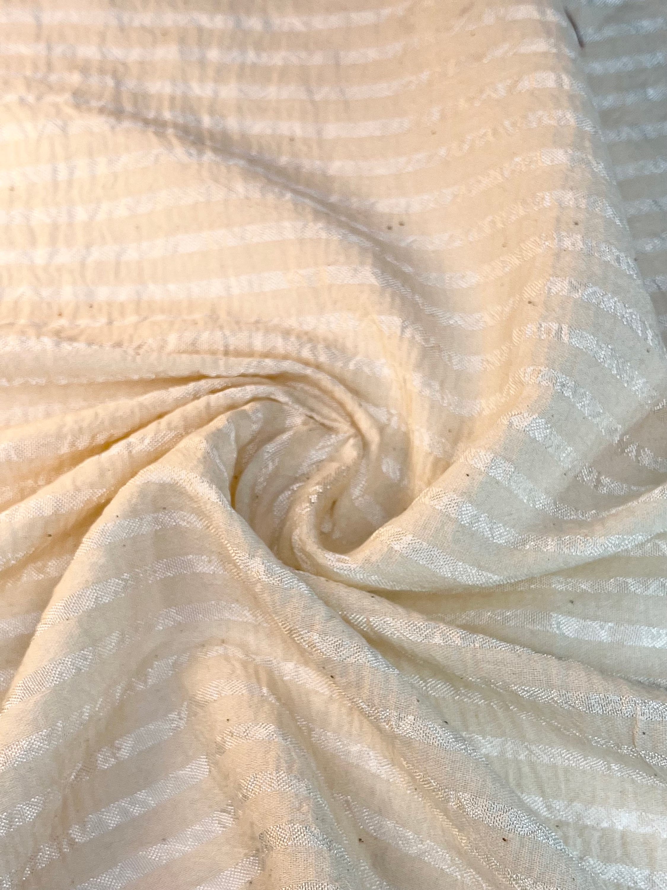 Striped and Textured Silk Linen Fabrics
