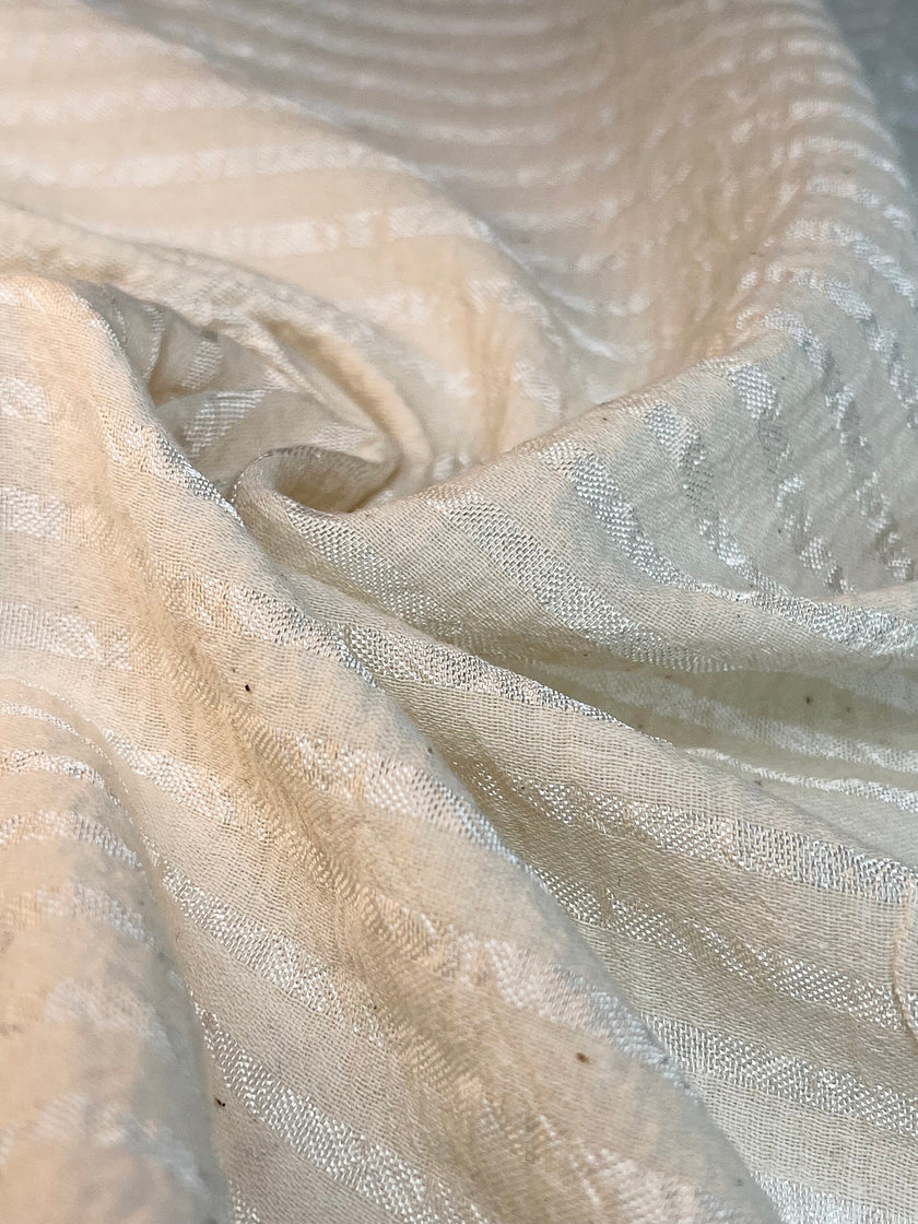 Striped and Textured Silk Linen Fabrics