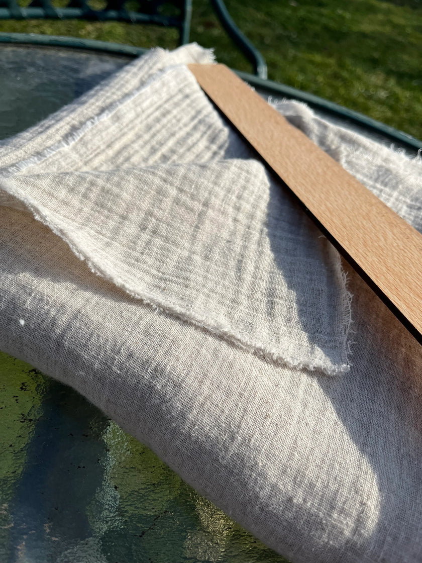 Linen Muslin Fabric. - Organic Muslin Fabric - Baby Cotton Muslin -
