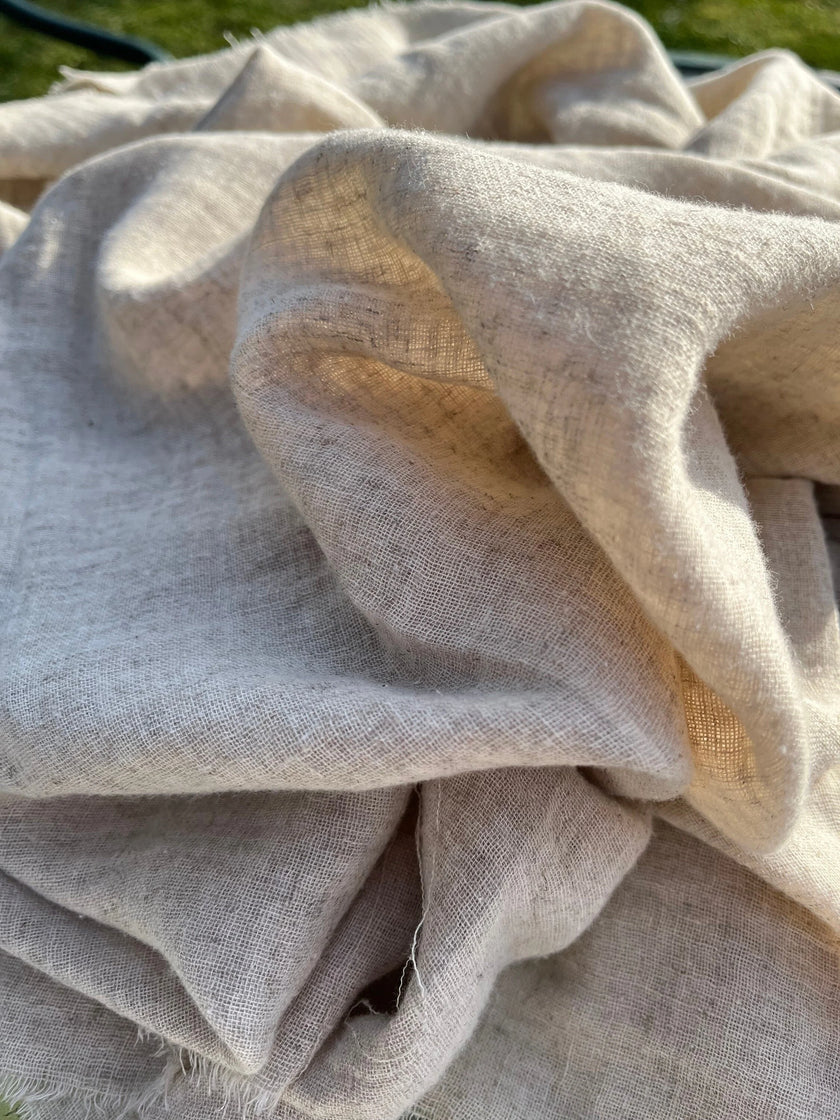 Linen Muslin Fabric. - Organic Muslin Fabric - Baby Cotton Muslin -