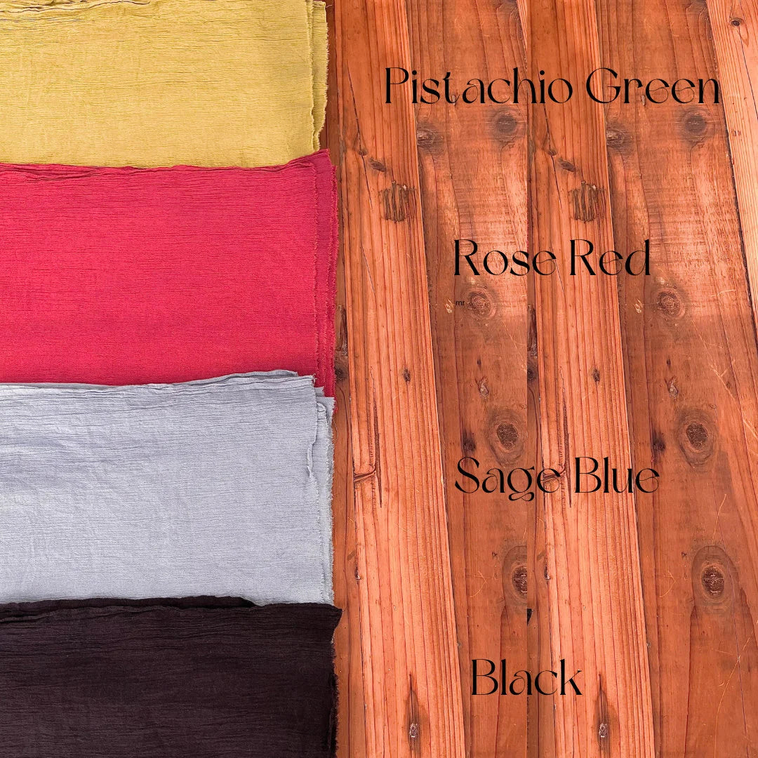 Crinkle Sile Cloth Fabric, Multi Color Options Available.