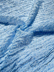 Light Blue Unique Natural Fabrics: Funky, Sheer, and Textured Cotton Linen