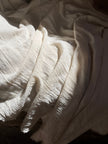 Ivory Unbleached Gauze Organic Cotton Fabric By The Meter.